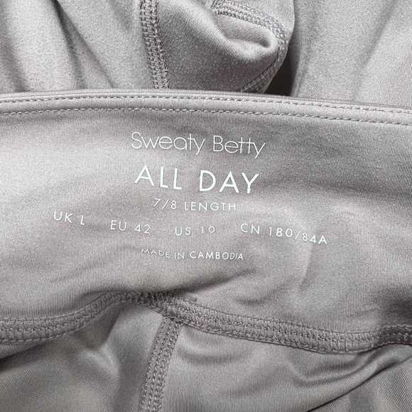 SWEATY BETTY All Day Wrap Waist 7/8 Legging Sb837178 Dusk-Pink 10 - Picture 10 of 10